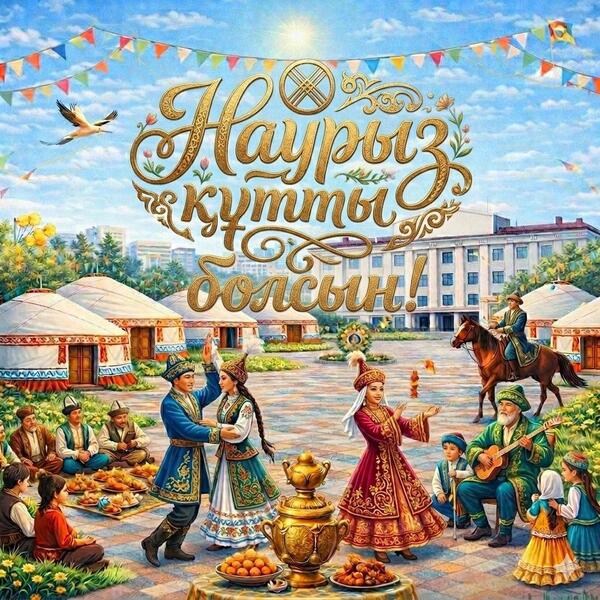 Поздравление акима области Асаина Байханова с Наурыз мейрамы