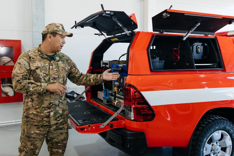 Пресс-тур в Махамбетском универсальном спасательном подразделении