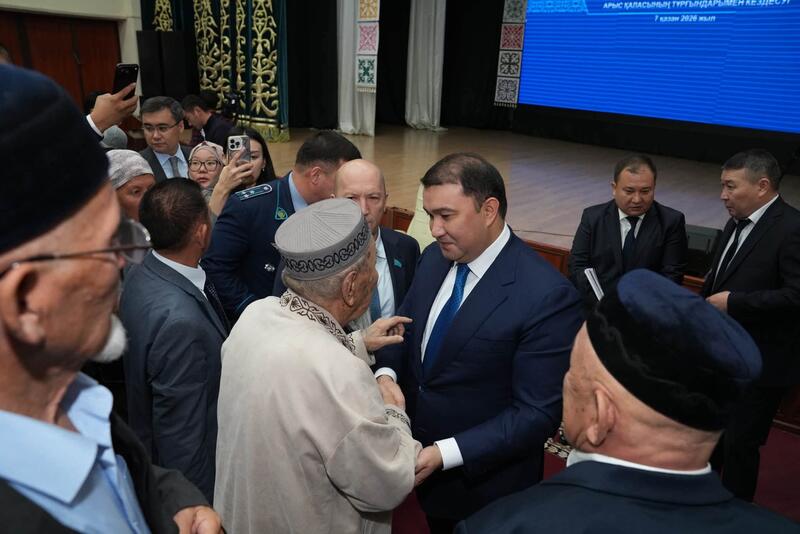 НУРАЛХАН КУШЕРОВ ВСТРЕТИЛСЯ С ЖИТЕЛЯМИ АРЫСИ