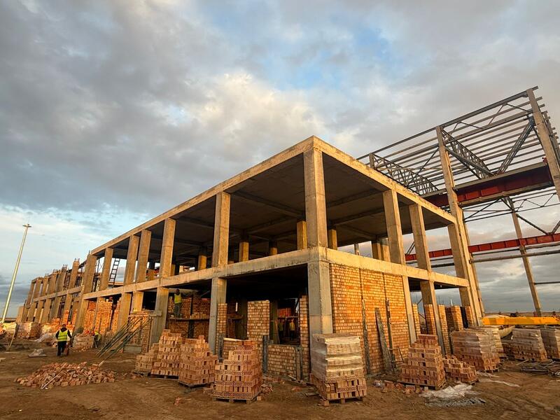 ТУРКЕСТАН: В АРЫСИ АКТИВНО СТРОИТСЯ ЦЕНТР ОБСЛУЖИВАНИЯ ЭЛЕКТРОВОЗОВ