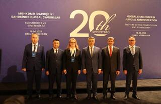 Член Высшего Судебного Совета РК Ернар Бегалиев выступил на международной конференции в Баку