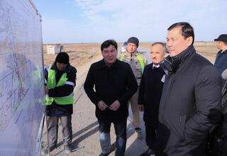 Асхат Шахаров осмотрел строящиеся объекты в Уилском и Кобдинском районах
