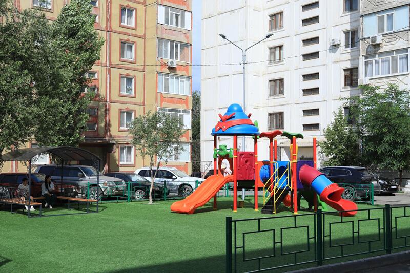 Этим летом в Актобе проводится комплексное благоустройство дворов 158 многоквартирных домов