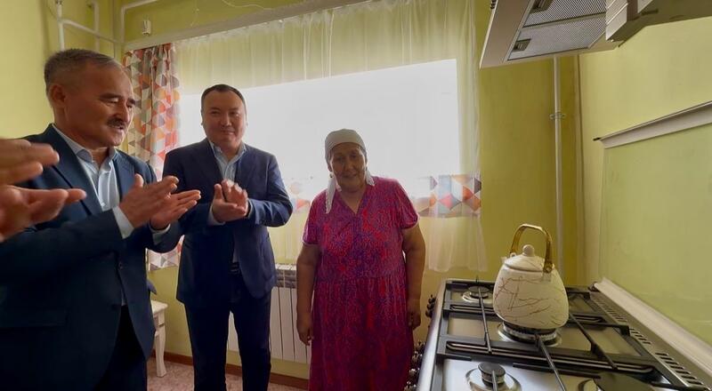 Ещё один аул Актюбинской области подключён к голубому топливу