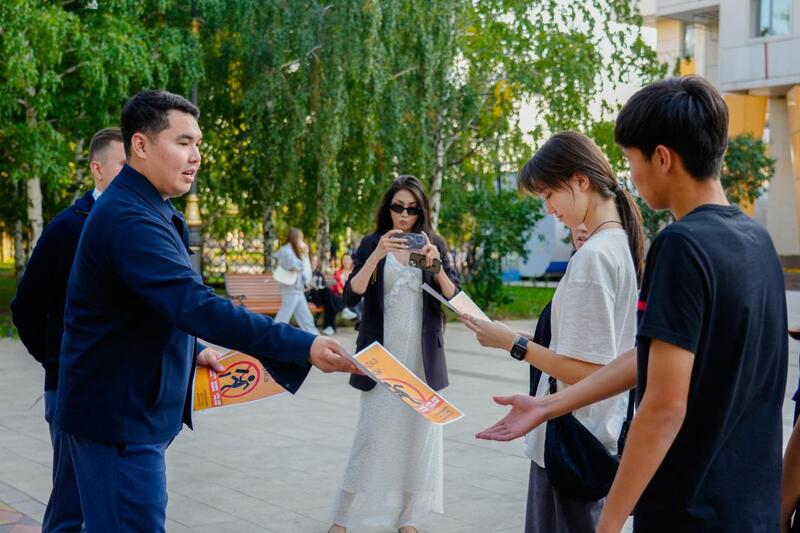 «Стоп, вандал»: в Астане прошло мероприятие, направленное на сохранение общественного порядка