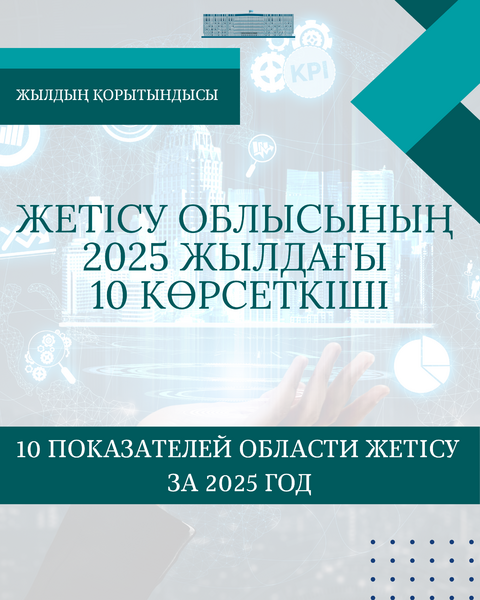 10 ПОКАЗАТЕЛЕЙ ОБЛАСТИ ЖЕТІСУ ЗА 2025 ГОД