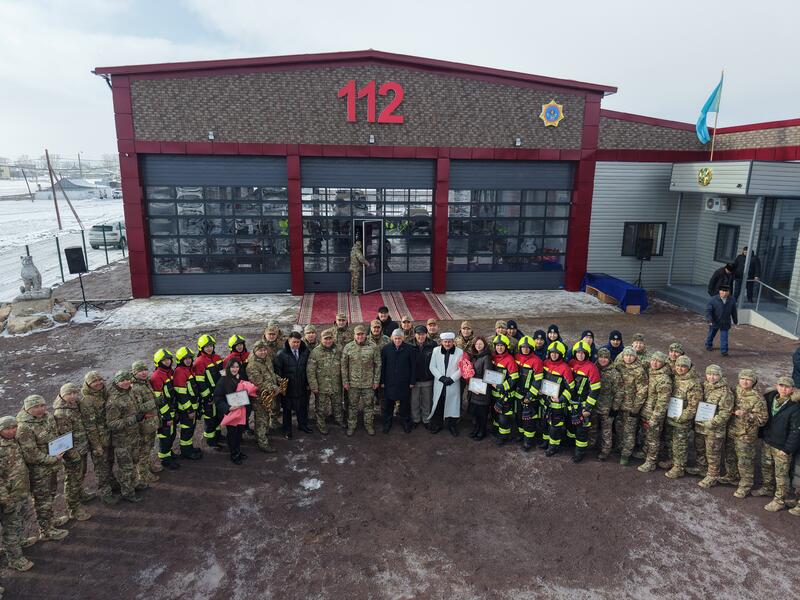 Чингис Аринов продолжает реновацию пожарных частей: новый объект открыт в Аксу-Аюлы
