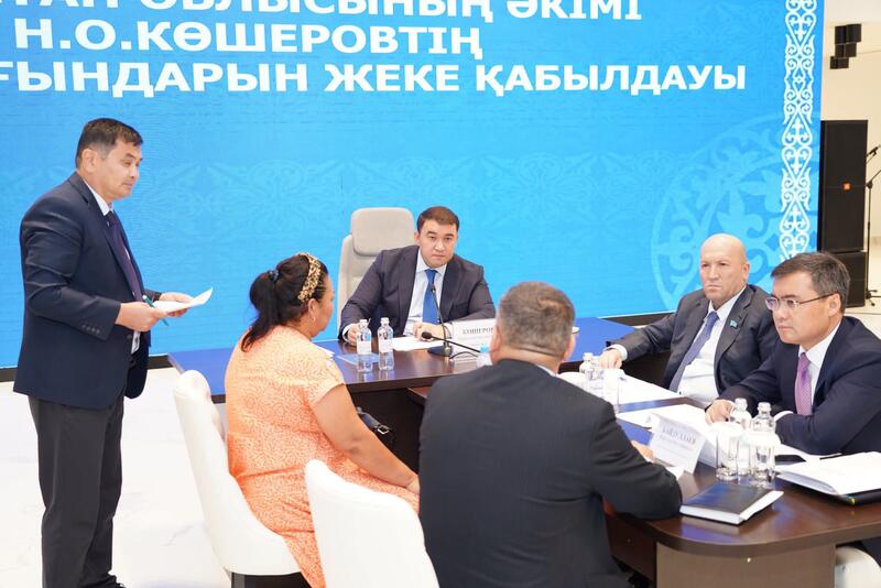 СОСТОЯЛАСЬ ОЧЕРЕДНАЯ ОБЩЕСТВЕННАЯ ПРИЕМНАЯ АКИМА ТУРКЕСТАНСКОЙ ОБЛАСТИ