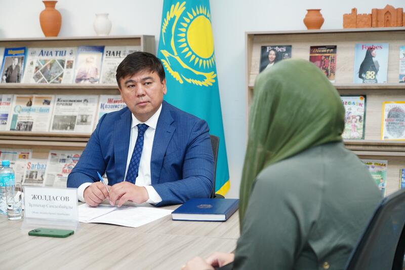 В 2025 ГОДУ В ТУРКЕСТАНСКОЙ ОБЛАСТИ ПРОВЕДЕНО 78 ПРИЕМОВ, ВЫСЛУШАНО ОКОЛО 800 ЖИТЕЛЕЙ