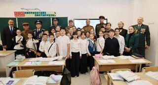 Национальная гвардия и столичная школа почтили память героя