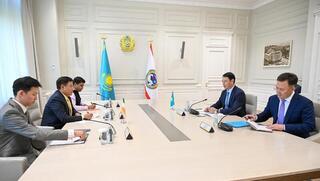 Аким Алматы встретился с Послом Индии в Казахстане Сайласом Тангалом