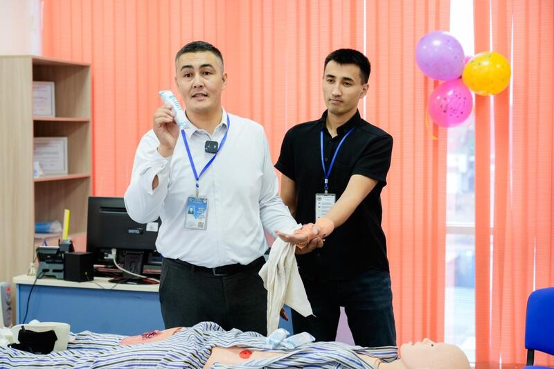 На станции скорой помощи Астаны прошел урок безопасности для детей