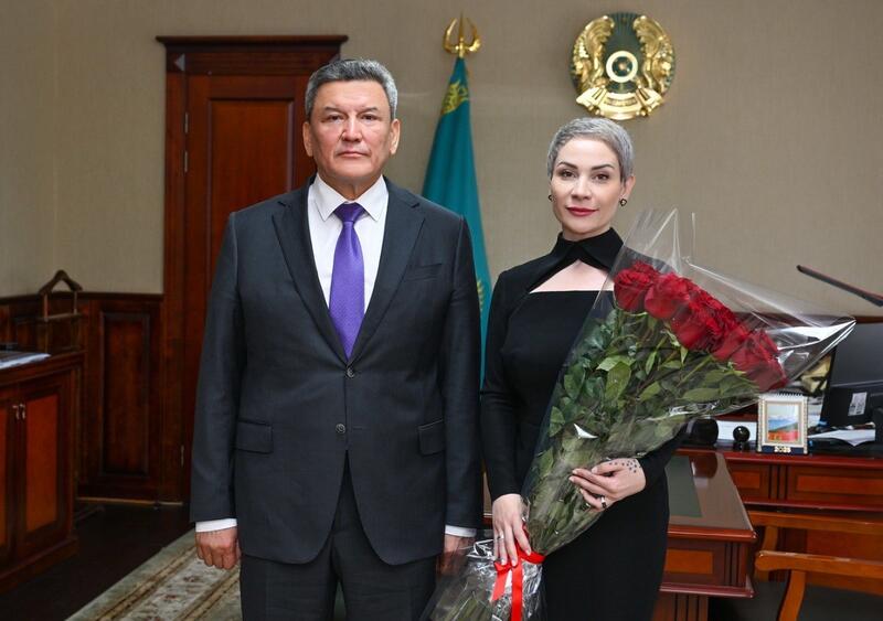 Аким СКО встретился с Ольгой Ростовщиковой