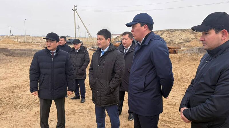 Нурдаулет Килыбай ознакомился со строительством водонасосной станции в сельском округе Атамекен