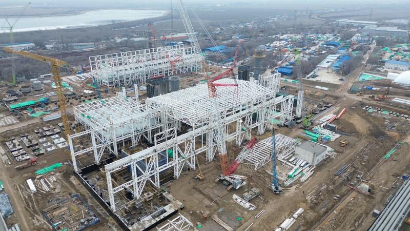 Перевод Алматы на газ: идет установка газовых турбин и генераторов