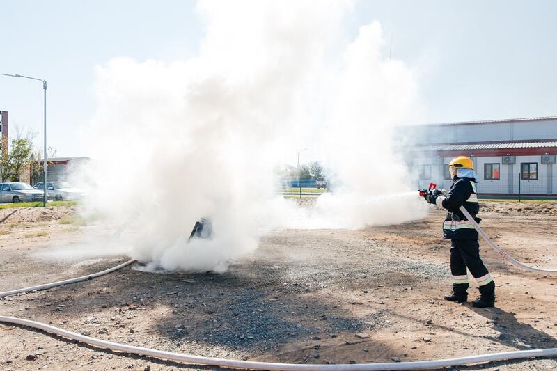 Пресс-тур в Махамбетском универсальном спасательном подразделении