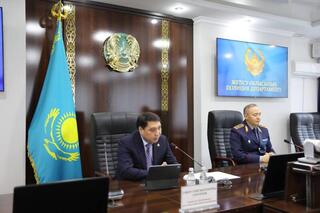 Заместитель министра внутренних дел РК Сакен Сарсенов посетил ДП области Жетысу