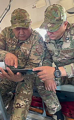 В Карагандинской области с воздуха проверили обстановку на территории природного пожара