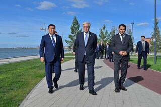 Президенту представили проект парка «Көк шалғын»