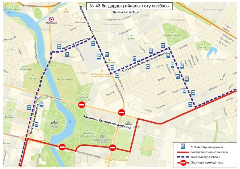 Военный парад в Астане: какие дороги временно перекроют 7 мая