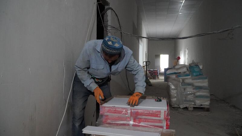 Аким области раскритиковал темпы строительства Дворца спорта в Щучинске