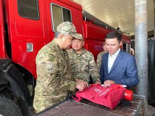 В селе Кабанбай района Маканчи открылась новая пожарная часть