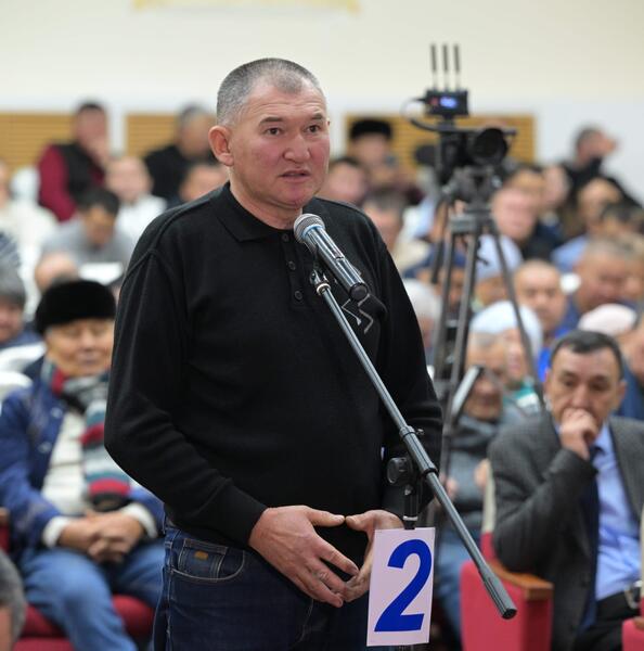 Аким Павлодарской области Асаин Байханов встретился с жителями Баянаульского района