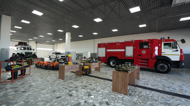 Впервые в истории независимости в посёлке Жайрем открыто универсальное спасательное подразделение