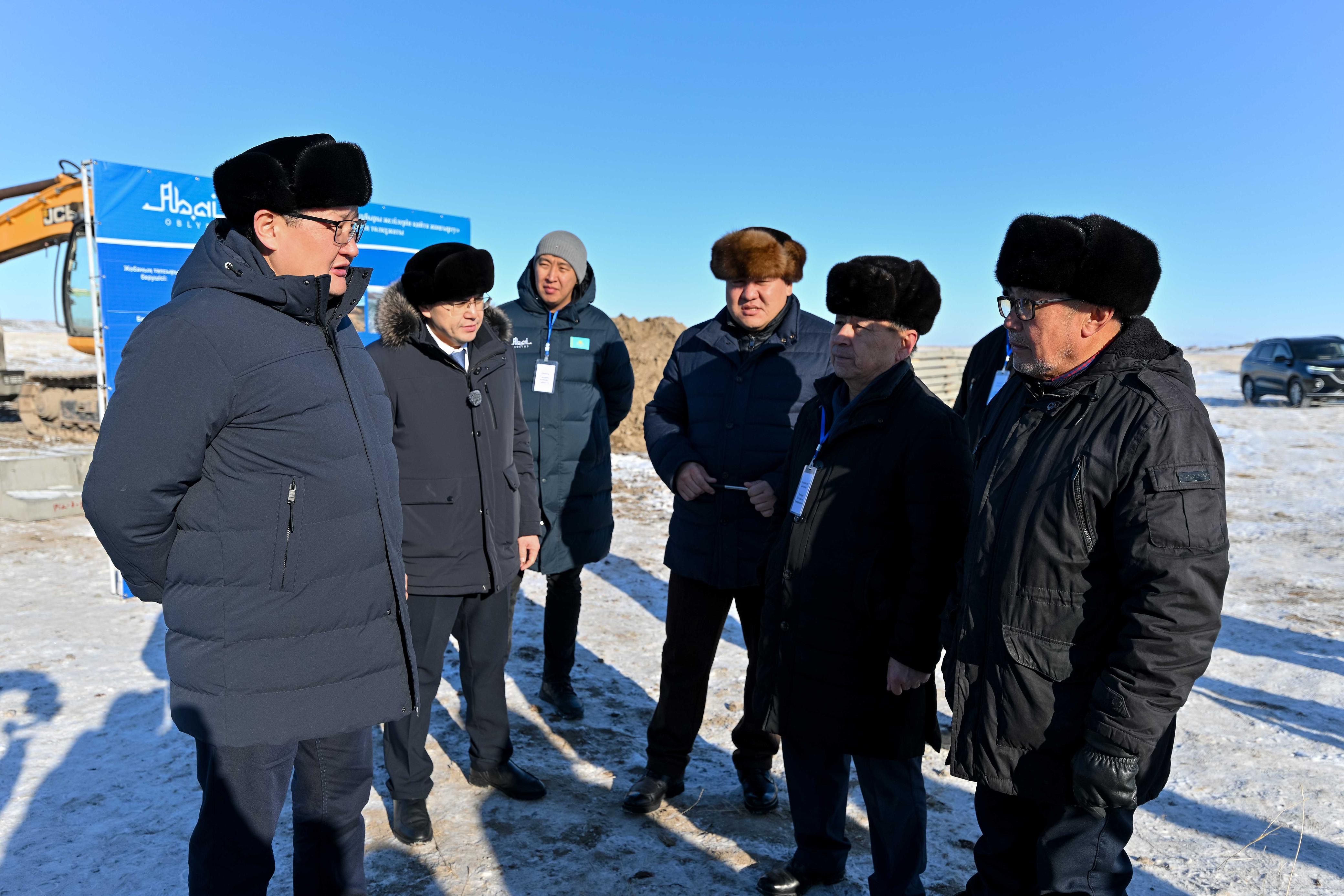 В селе Кенгирбай би Абайского района проводится реконструкция системы водопровода