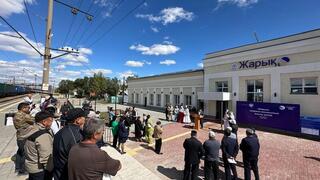 В Жарыке Карагандинской области обновили железнодорожный вокзал