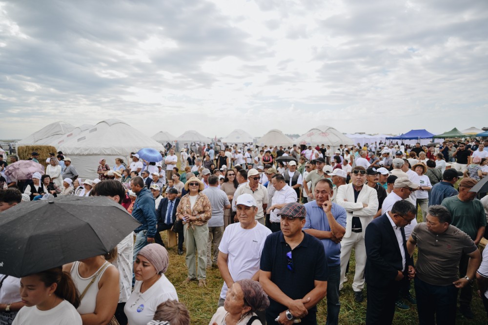 Село Бірлік района Шал акына отметило 90-летний юбилей