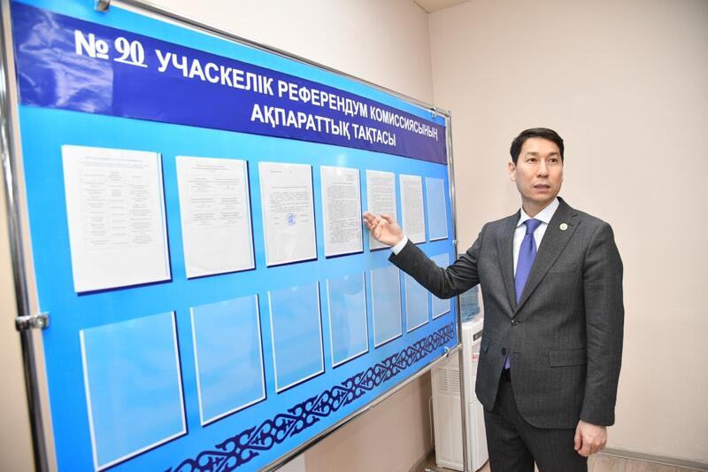 Член Центральной комиссии референдума Республики Казахстан Азамат Мақсотұлы Айманакумов прибыл в Атырау с рабочим визитом