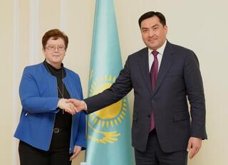 Ерлан Аккенженов провел встречу с послом Германии по вопросам энергетики