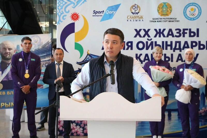ЖИТЕЛИ ТУРКЕСТАНА ТОРЖЕСТВЕННО ВСТРЕТИЛИ ПОБЕДИТЕЛЕЙ И ПРИЗЕРОВ АЗИАТСКИХ ИГР