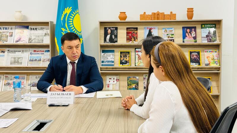 В 2025 ГОДУ В ТУРКЕСТАНСКОЙ ОБЛАСТИ ПРОВЕДЕНО 78 ПРИЕМОВ, ВЫСЛУШАНО ОКОЛО 800 ЖИТЕЛЕЙ