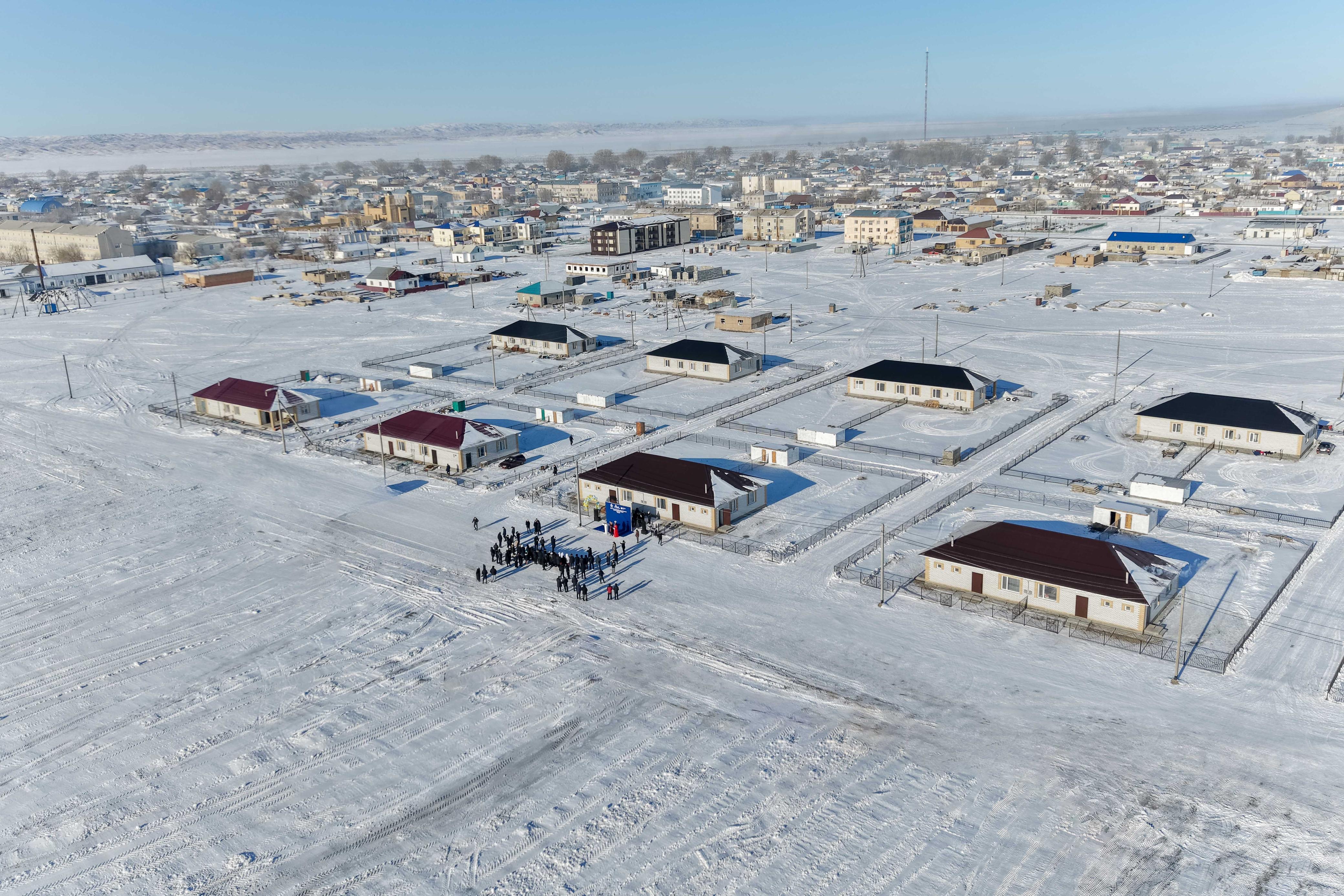 В Абайском районе в селе Карауыл вручили ключи от квартир