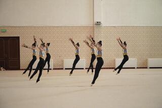 В Астане проходит чемпионат страны по групповой эстетической гимнастике