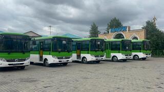 В Аягоз прибыли 5 новых автобусов