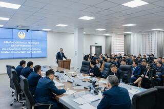 Атырауские полицейские подвели итоги служебной деятельности за 2023 год