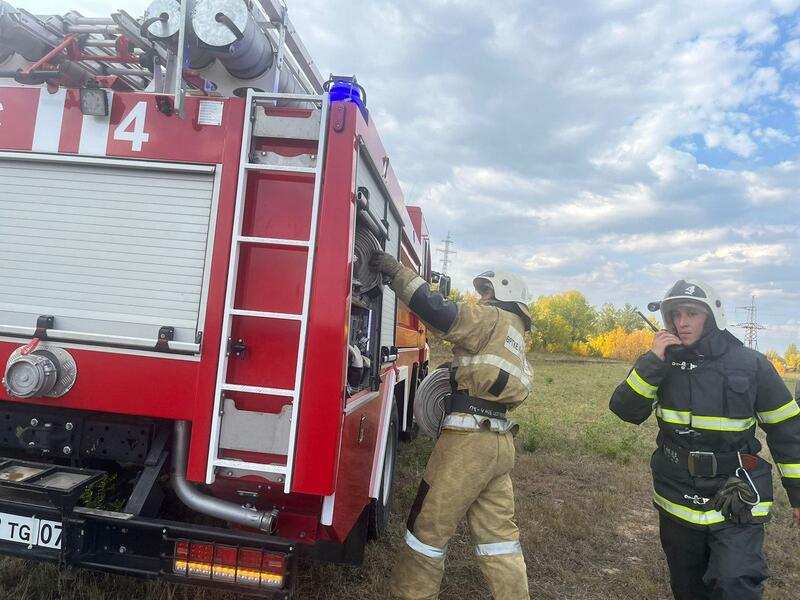 Пожарно-тактическое учение по отработке мер тушения пожаров в лесных массивах
