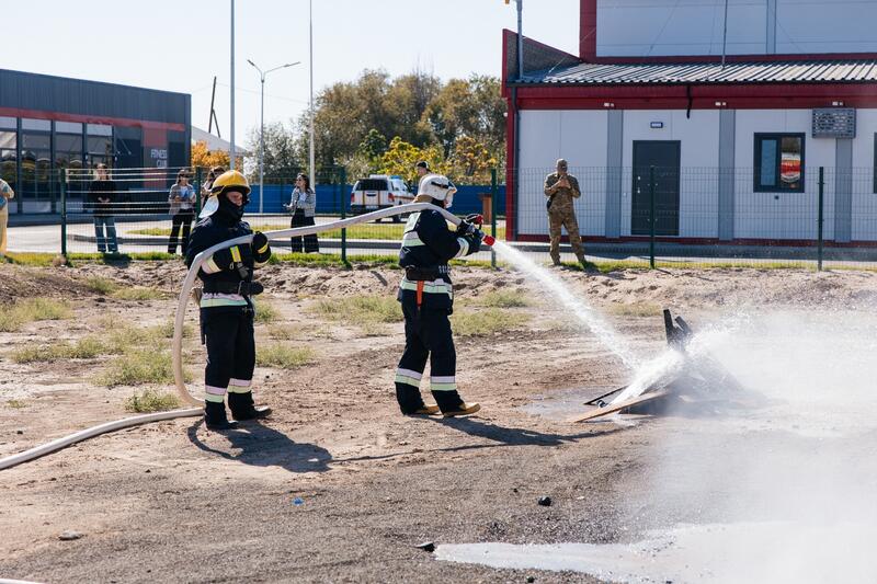 Пресс-тур в Махамбетском универсальном спасательном подразделении