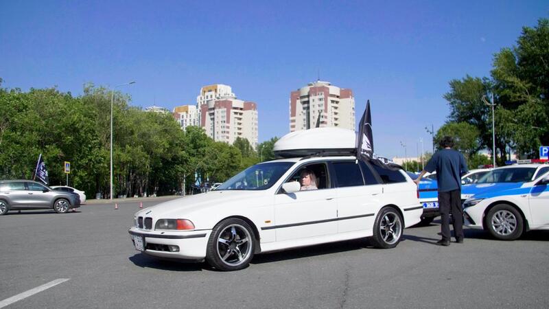 «Астана – город без наркотиков»: необычный автофлешмоб провели в столице