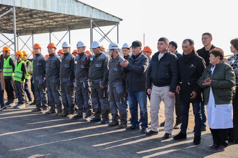 Завод по производству извести запустили в Жамбылской области