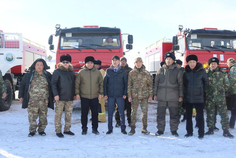 Противопожарная техника передана в «Баянаульский государственный национальный природный парк»