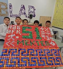 Школьники «Келешек мектеп» города Семей изготовили EcoBox из пластиковых крышек