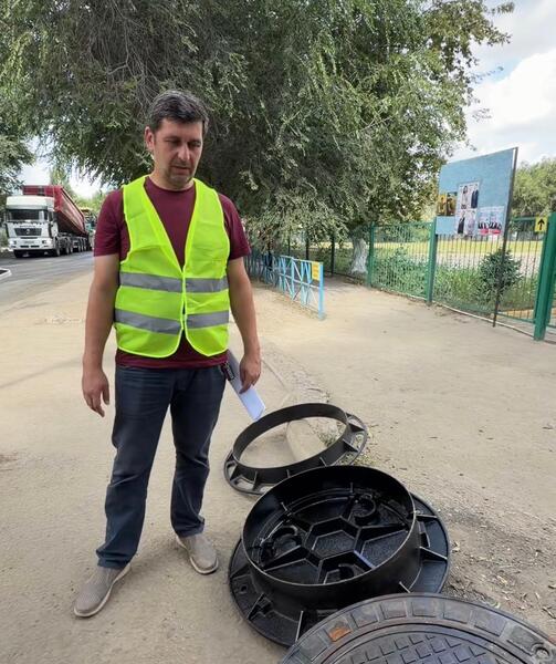 На дорогах Актобе установят плавающие люки