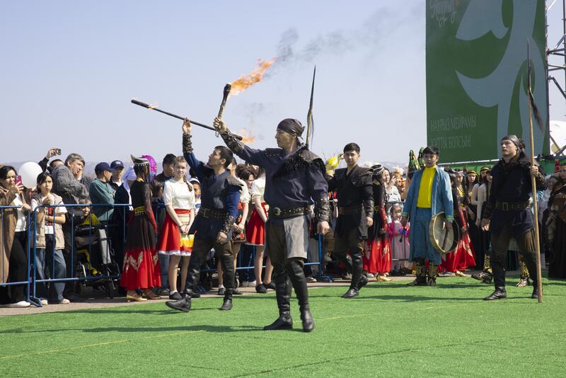 Аким области принял участие в праздновании Наурыза в Талгаре