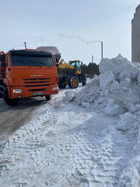 В области Абай продолжаются работы по вывозу снега и откачке талых вод