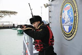 В Актау экипажи кораблей Военно-морских сил сдали курсовую задачу К-1