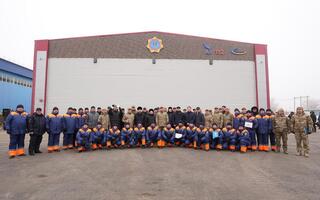 В области Ұлытау введён в эксплуатацию первый авиационный отряд МЧС Казахстана